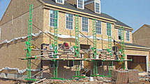 50 feet of Non-Stop Standard-Duty Elevating Scaffolding for walls 28'-8" high