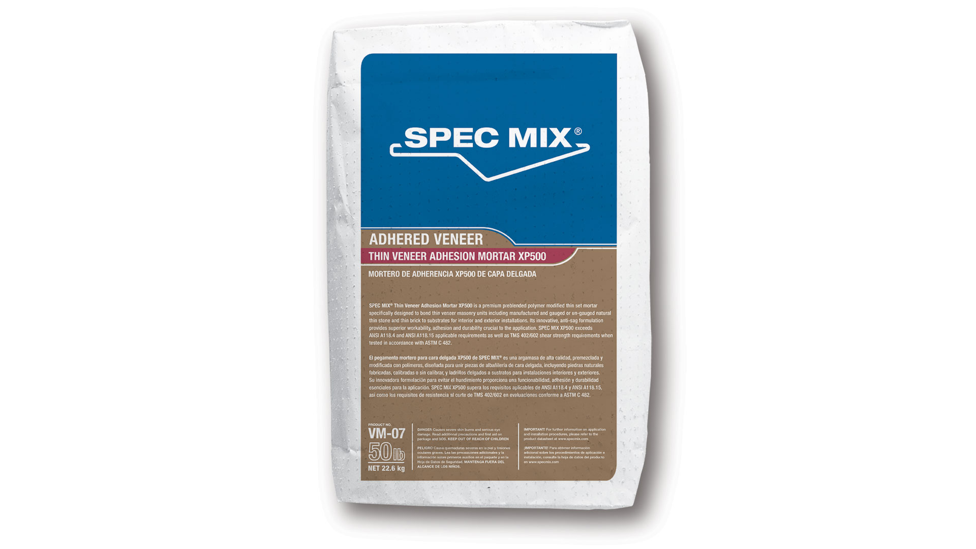 1 Pallet of SPEC MIX® THIN VENEER ADHESION MORTAR XP500 (Lot 1 of 2)