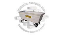 Trowel Trades, Inc. Rolling Mud Tub Poly Mortar Box with Wheels (Lot 2 of 3)