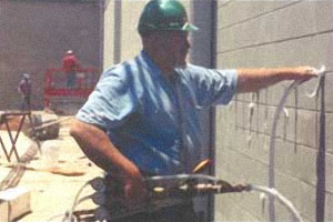 Foam is the ideal product for core filling concrete masonry units.