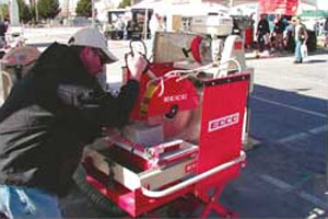 The first thing mason contractors look for in a table saw is portability.
