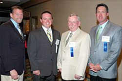 From left to right: Secretary/Treasurer Mike Rogers, President-elect Gary Manning, President Wayne Starr, and Immediate Past President/Chairman of the Board Danks Burton.