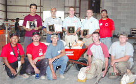 Top row, left to right: Juan Miguel Chaves Salas, Sergio Arias Contreras, Travis Greenly, and Armilcar Chinchilla. Bottom row left to right: Jose Santoes, Jesus Ramirez, Chris Sparks, Patrick Wilson and Marcus Hefner.