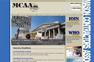 The new MCAA website.