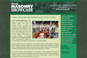 The Masonry Showcase 2007 website is now online.