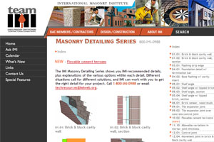 IMI's Masonry Detailing Series.