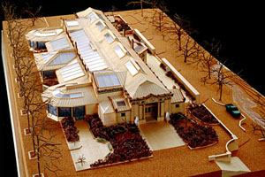 A model of the renovated Bronx Zoo Lion House, a LEED-certified (Gold) landmark. Photo courtesy of Hohmann & Barnard.