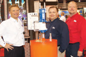 Shown left to right are Bob Coats, executive vp of sales and marketing, Todd Forbush, regional sales manager and Mike Orzechowski, engineering manager, all with DITEQ.