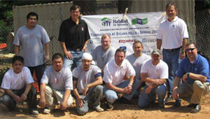 LATICRETE donated a pallet of GREENGUARD certified materials to the Atlanta Habitat for Humanity.