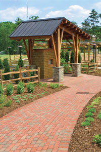 Well-designed, permeable pavement systems provide sufficient surface water infiltration and water storage.