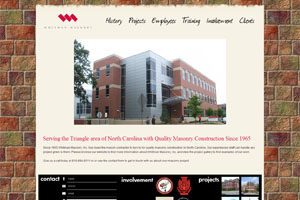 The new Whitman Masonry, Inc. website.