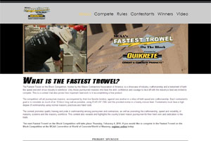The new Fastest Trowel on the Block website.