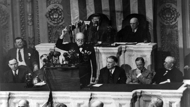 W.C. address a join session on Congress in 1943.