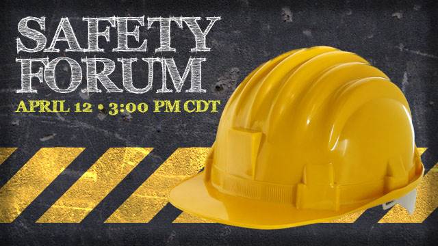 The MCAA will host its first open Safety Forum webinar on Tuesday, April 12.