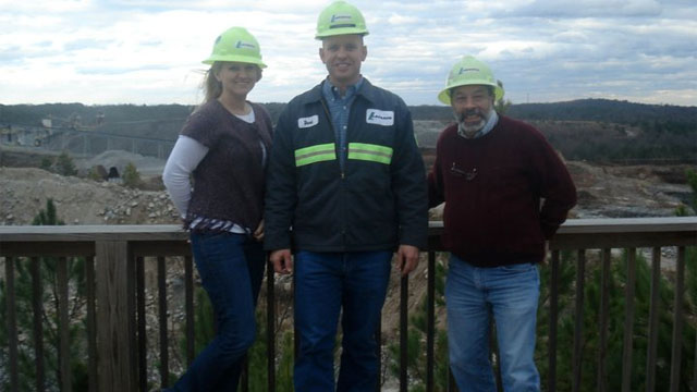 In January, I toured the Cumming, Ga., Lafarge Rock Quarry with Plant Manager David Stewart (center) and Masonry Advertising Director Marvin Diamond (right). Read about the quarry in the April issue.