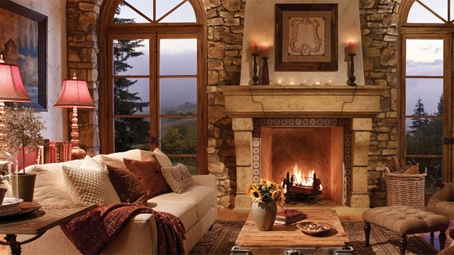 Bid on Eldorado Stone Fireplace Surrounds.