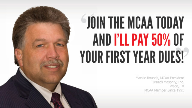 Join the MCAA today and I’ll pay 50% of your first year dues!