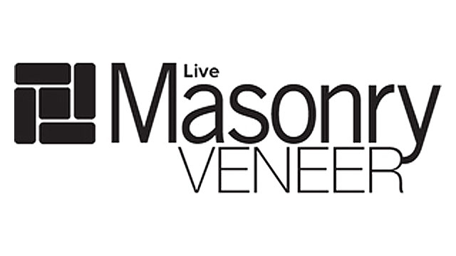 Masonry Veneer Live includes products such as cast stone, brick, adhered masonry, and natural stone.