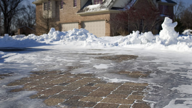 Properly manufactured pavers can resist the degradation caused by the salts.