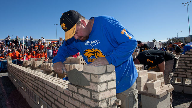 The World Series of bricklaying will be held in Las Vegas in January 2012.