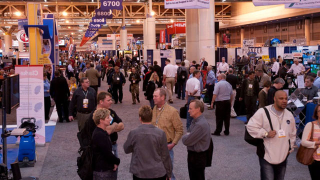 The trade show was busy throughout The Rental Show.