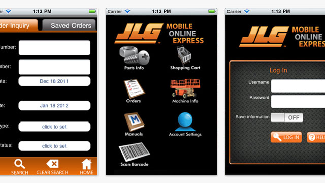 JLG Mobile Online Express app