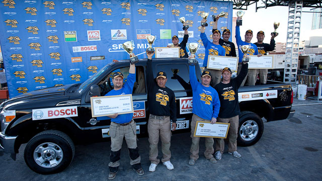 Winners of the 2012 SPEC MIX BRICKLAYER 500®