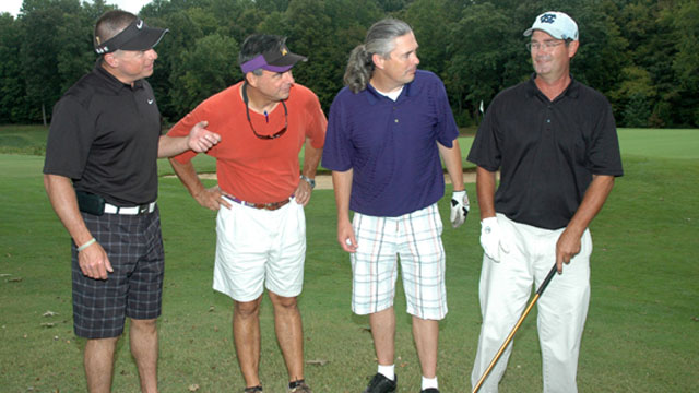 2011 NCMCA Tournament golfers (from left to right) Gary Manning, Phil Hocutt, Steve Bell and Mark Fairman.