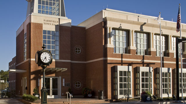 Farmville Town Hall, designed by Moseley Architects.