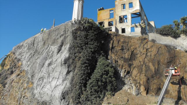 QUIKRETE Shotcrete MS – Fiber Reinforced was used to successfully repair and stabilize a failing slope