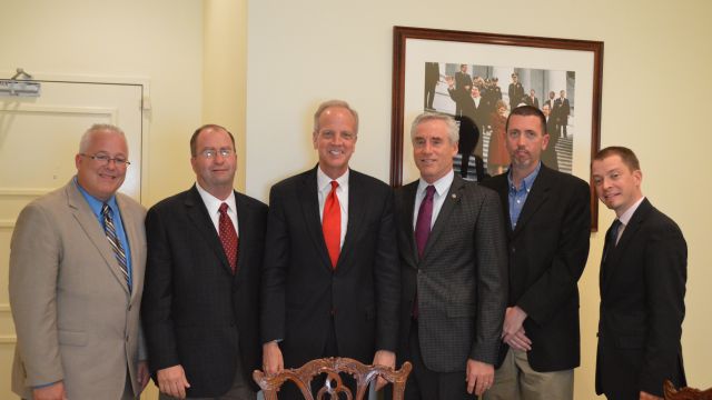 Senator Jerry Moran (R-KS), current Chair of the National Republican Senatorial Committee, discussed issues with MCAA members