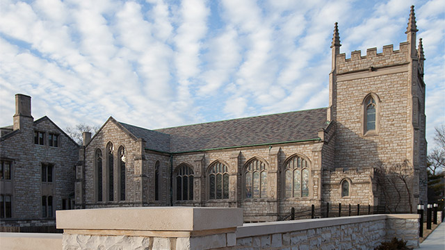 Arnold Masonry helped this Clayton Congregation link their limestone church to two residential brick houses, expand parking, and teach the next generation.