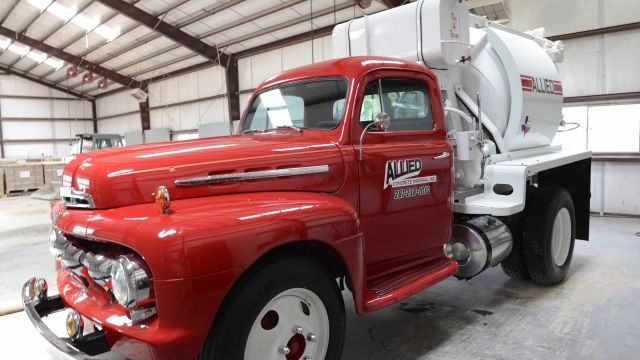 A vintage Ford Ready Mix truck will be on auction at the World of Concrete