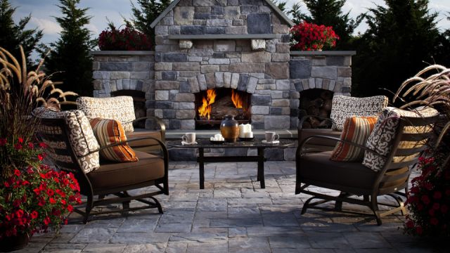 Outdoor fire features help extend the outdoor season.