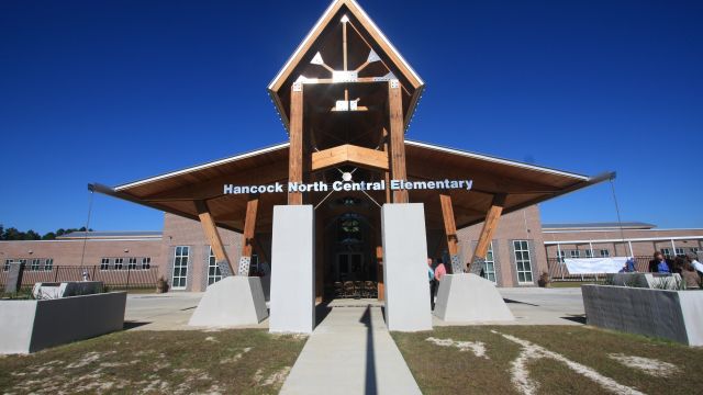 Hancock Elementary is slated to be the first LEED-certified K-12 school in Mississippi. Though it was designed prior to LEED v4, the architects employed product benchmarking practices to compare environmental impacts in several product categories.