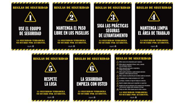 Spanish Safety Posters