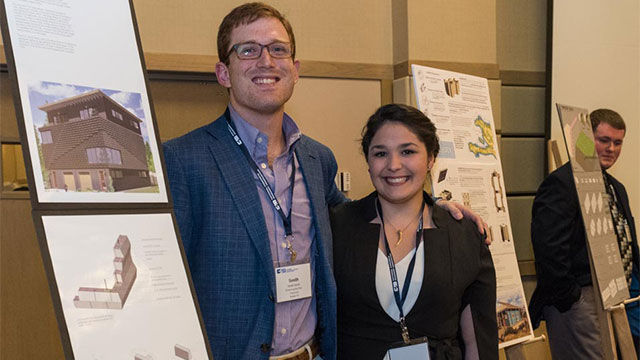 Smith Marks and Paola Gonzalez took home the top honors in the NCMA Foundation-sponsored Unit Design Competition.