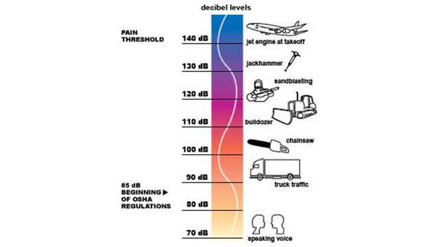 Examples of occupational noise exposure.