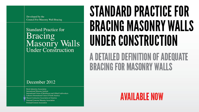 Standard Practice for Bracing Masonry Walls Under Construction