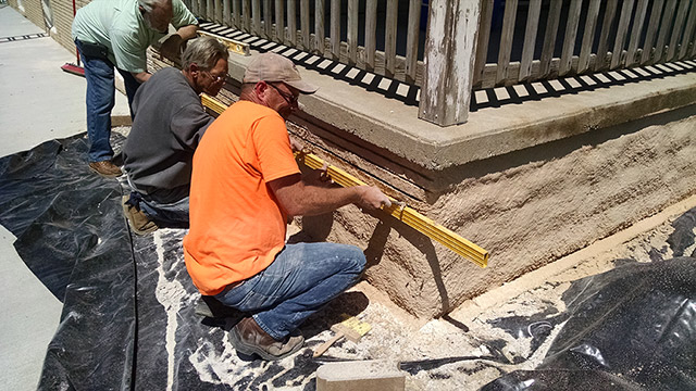 StoneCoat takes less time to install than cut or quarried stone and brick.