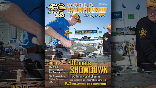 The 2016 SPEC MIX BRICKLAYER 500® World Championship Magazine