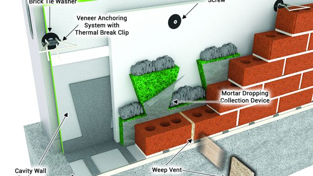 Masonry cavity wall system