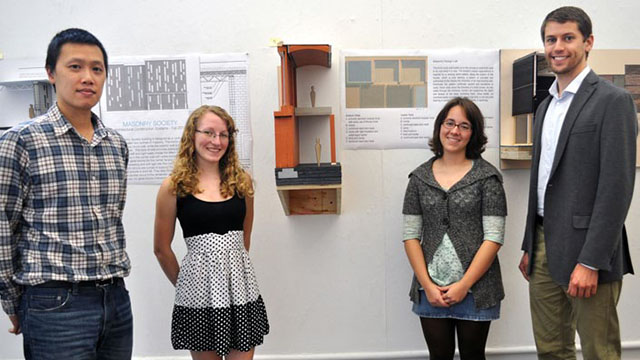 The NC State team of students (left to right) “Enzo” Yi-Chang Liao, Nicole Peterson, Lydia Watt, and Michael Wengenroth