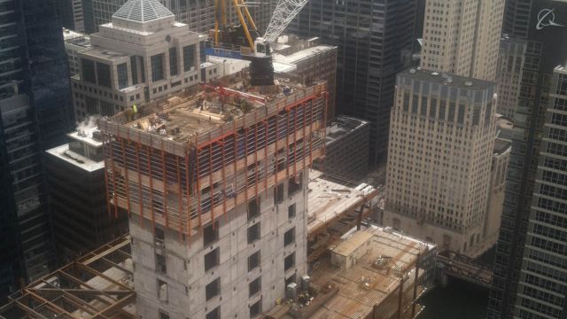 Ozinga Chicago was called on to supply lightweight concrete for a 54-story project on Lake Street in Chicago.