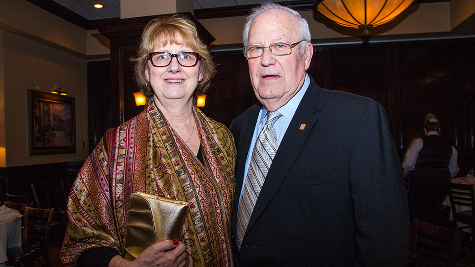 Richard Matthews (right) with wife, Janet.