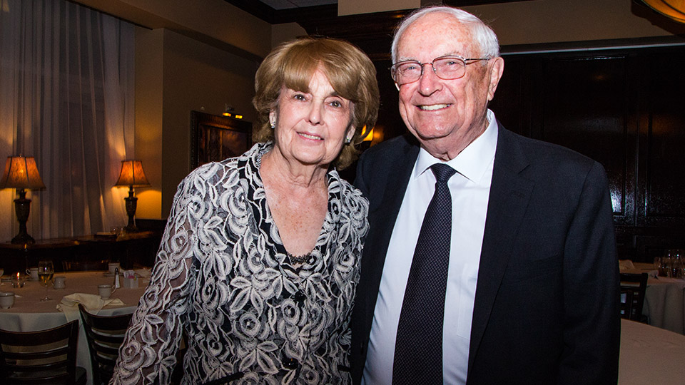 Harry McGraw (right) with wife.