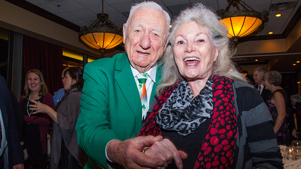 Ryan M. O’Brien (left) with fiancée, Jean.