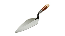W. Rose™ 11” Narrow London Brick Trowel with Leather Handle