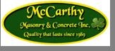 McCarthy Masonry & Concrete Inc.