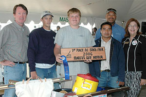 Marcus Guy Hefner 53rd Annual North Carolina Department of Labor State Fair Masonry Apprentice Contest champion.